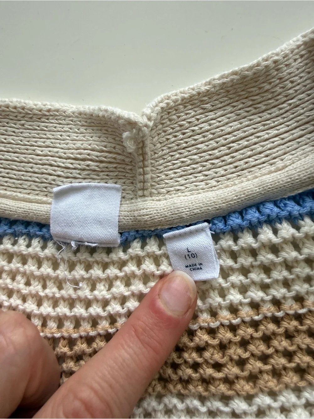 GAP Rainbow Open Knit Cardigan size Large / 10